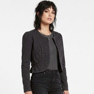 Volcom "Grommetron" Cropped Military Jacket Woman’s Size Small